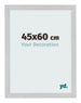 Cadre Photo 45x60cm Acier Inoxydable MDF Bologna De Face Mesure | Yourdecoration.fr