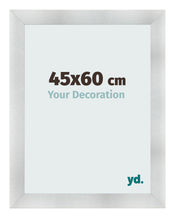 Cadre Photo 45x60cm Aluminium Brosse MDF Pisa De Face Mesure | Yourdecoration.fr