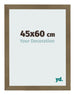 Cadre Photo 45x60cm Bronze Décor MDF Bologna De Face Mesure | Yourdecoration.fr