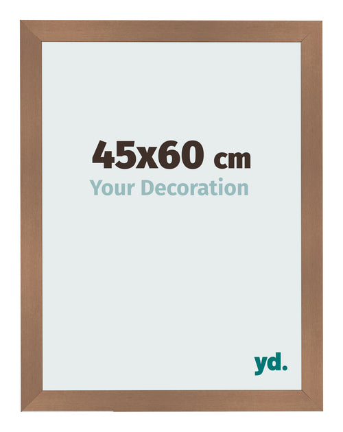 Cadre Photo 45x60cm Cuivre Décor MDF Bologna De Face Mesure | Yourdecoration.fr