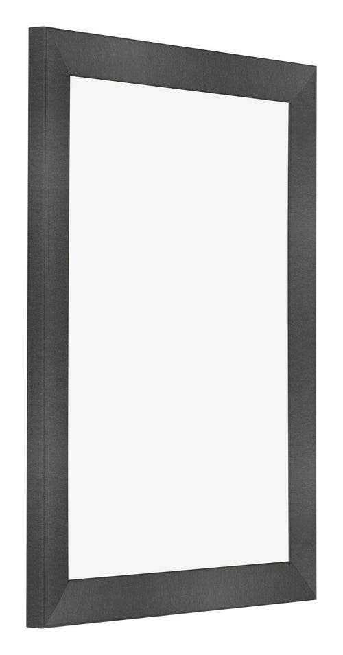 Cadre Photo 45x60cm Noir Argent Poli MDF Pisa De Face Oblique | Yourdecoration.fr
