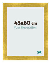 Cadre Photo 45x60cm Or Vintage MDF Pisa De Face Mesure | Yourdecoration.fr