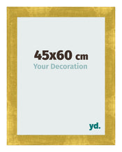 Cadre Photo 45x60cm Or Vintage MDF Pisa De Face Mesure | Yourdecoration.fr
