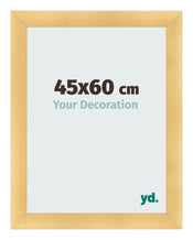 Cadre Photo 45x60cm Or Vintage MDF Pisa De Face Mesure | Yourdecoration.fr