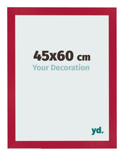 Cadre Photo 45x60cm Rouge MDF Bologna De Face Mesure | Yourdecoration.fr