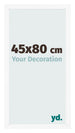 Cadre Photo 45x80 cm Blanc Mat MDF Bologna De Face Mesure | Yourdecoration.fr