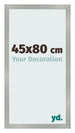 Cadre Photo 45x80cm Aluminium Brossé MDF Bologna De Face Mesure | Yourdecoration.fr
