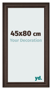 Cadre Photo 45x80cm Chene Fonce MDF Lazio De Face Mesure | Yourdecoration.fr