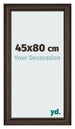 Cadre Photo 45x80cm Chene Fonce MDF Lazio De Face Mesure | Yourdecoration.fr