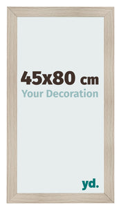 Cadre Photo 45x80cm Chene Rustique MDF Pisa De Face Mesure | Yourdecoration.fr