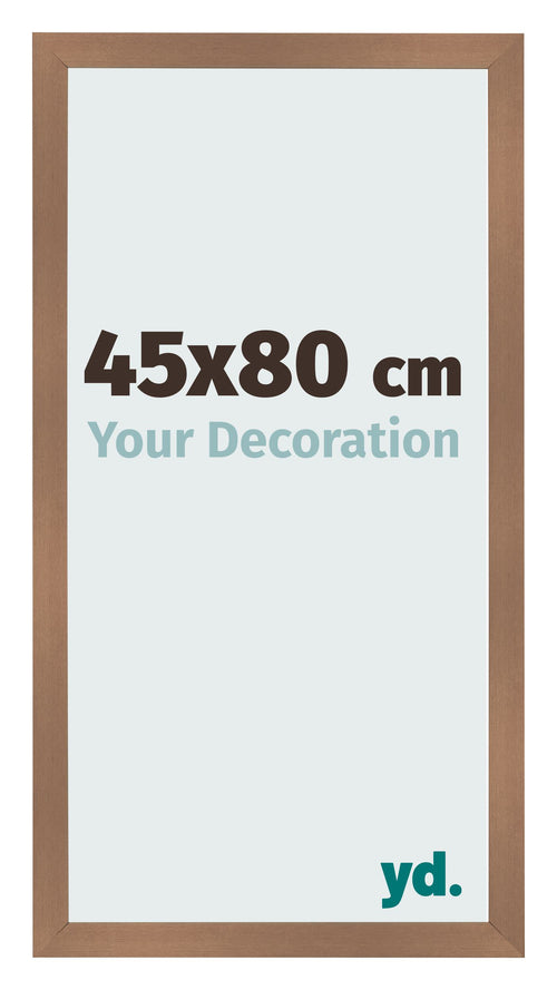Cadre Photo 45x80cm Cuivre Décor MDF Bologna De Face Mesure | Yourdecoration.fr