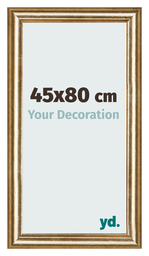 Cadre Photo 45x80cm Or Antique MDF Lazio De Face Mesure | Yourdecoration.fr
