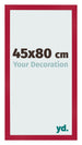 Cadre Photo 45x80cm Rouge MDF Bologna De Face Mesure | Yourdecoration.fr