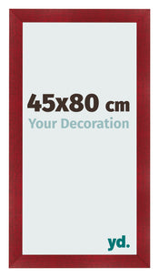 Cadre Photo 45x80cm Vin Rouge Patine MDF Pisa De Face Mesure | Yourdecoration.fr