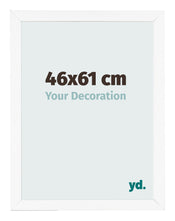 Cadre Photo 46x61 cm Blanc Mat MDF Bologna De Face Mesure | Yourdecoration.fr