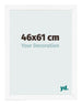 Cadre Photo 46x61 cm Blanc Mat MDF Bologna De Face Mesure | Yourdecoration.fr