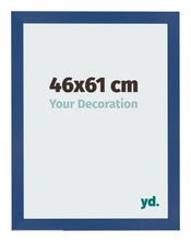 Cadre Photo 46x61 cm Bleu Fonce MDF Bologna De Face Mesure | Yourdecoration.fr