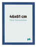 Cadre Photo 46x61 cm Bleu Fonce MDF Bologna De Face Mesure | Yourdecoration.fr