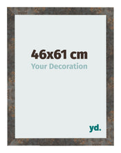 Cadre Photo 46x61 cm Metal Oxyde MDF Bologna De Face Mesure | Yourdecoration.fr