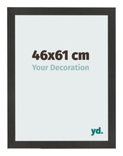 Cadre Photo 46x61 cm Noir Mat MDF Bologna De Face Mesure | Yourdecoration.fr