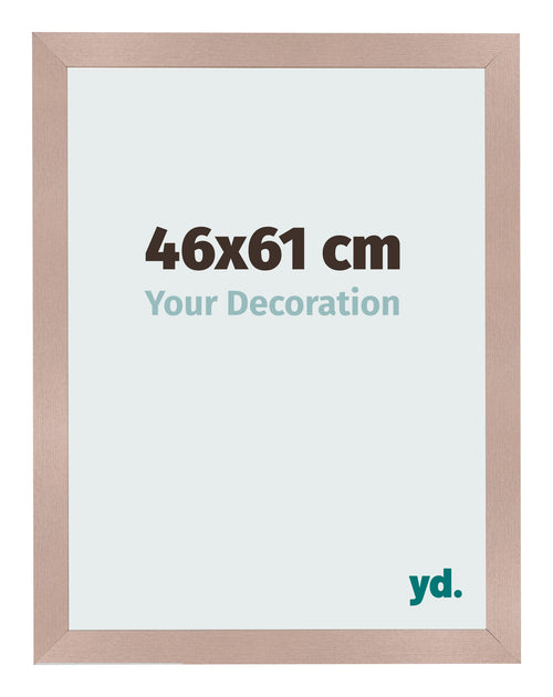 Cadre Photo 46x61 cm Rose Ancien MDF Bologna De Face Mesure | Yourdecoration.fr