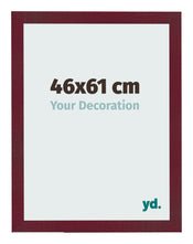 Cadre Photo 46x61 cm Vin Rouge Patine MDF Bologna De Face Mesure | Yourdecoration.fr