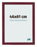 Cadre Photo 46x61 cm Vin Rouge Patine MDF Bologna De Face Mesure | Yourdecoration.fr