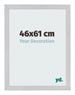 Cadre Photo 46x61cm Acier Inoxydable MDF Bologna De Face Mesure | Yourdecoration.fr