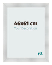 Cadre Photo 46x61cm Aluminium Brosse MDF Pisa De Face Mesure | Yourdecoration.fr