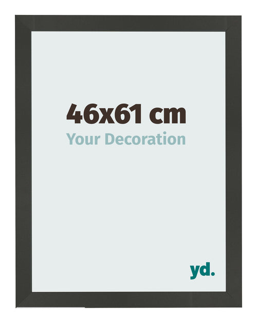 Cadre Photo 46x61cm Anthracite MDF Bologna De Face Mesure | Yourdecoration.fr