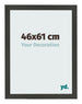 Cadre Photo 46x61cm Anthracite MDF Bologna De Face Mesure | Yourdecoration.fr