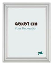 Cadre Photo 46x61cm Argent Mat MDF Lazio De Face Mesure | Yourdecoration.fr