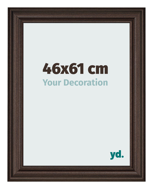 Cadre Photo 46x61cm Chene Fonce MDF Lazio De Face Mesure | Yourdecoration.fr