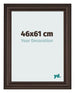 Cadre Photo 46x61cm Chene Fonce MDF Lazio De Face Mesure | Yourdecoration.fr