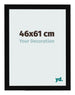 Cadre Photo 46x61cm Noir Brillant MDF Bologna De Face Mesure | Yourdecoration.fr