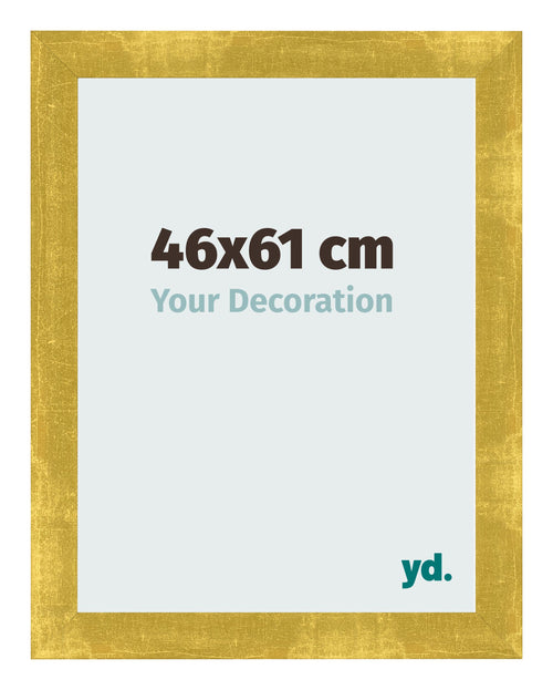 Cadre Photo 46x61cm Or Vintage MDF Pisa De Face Mesure | Yourdecoration.fr