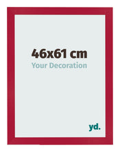Cadre Photo 46x61cm Rouge MDF Bologna De Face Mesure | Yourdecoration.fr