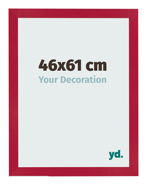 Cadre Photo 46x61cm Rouge MDF Bologna De Face Mesure | Yourdecoration.fr