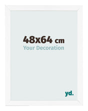Cadre Photo 48x64 cm Blanc Mat MDF Bologna De Face Mesure | Yourdecoration.fr