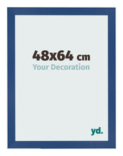 Cadre Photo 48x64 cm Bleu Fonce MDF Bologna De Face Mesure | Yourdecoration.fr