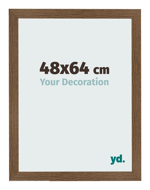 Cadre Photo 48x64 cm Chene Rustique MDF Bologna De Face Mesure | Yourdecoration.fr