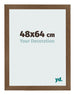 Cadre Photo 48x64 cm Chene Rustique MDF Bologna De Face Mesure | Yourdecoration.fr