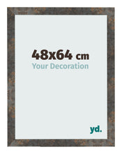 Cadre Photo 48x64 cm Metal Oxyde MDF Bologna De Face Mesure | Yourdecoration.fr