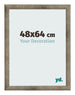 Cadre Photo 48x64 cm Metal Vintage MDF Bologna De Face Mesure | Yourdecoration.fr