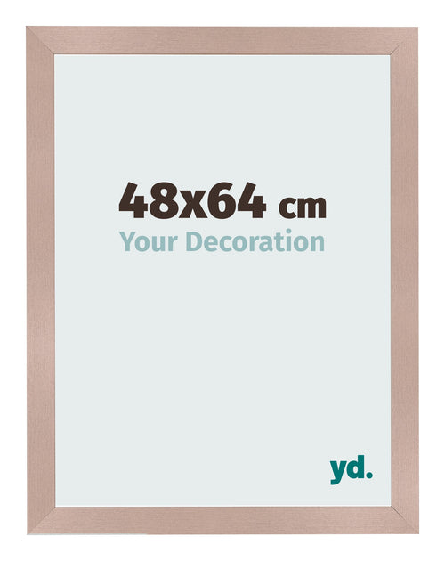 Cadre Photo 48x64 cm Rose Ancien MDF Bologna De Face Mesure | Yourdecoration.fr