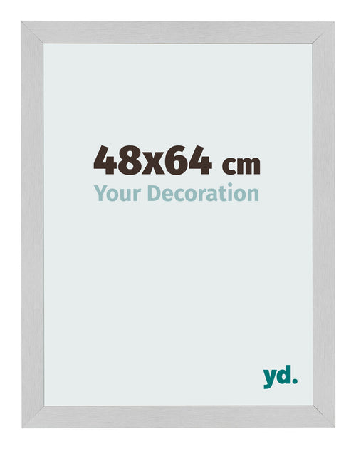 Cadre Photo 48x64cm Acier Inoxydable MDF Bologna De Face Mesure | Yourdecoration.fr