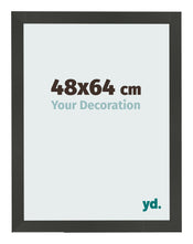 Cadre Photo 48x64cm Anthracite MDF Bologna De Face Mesure | Yourdecoration.fr
