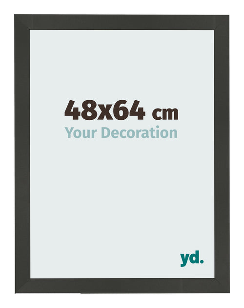 Cadre Photo 48x64cm Anthracite MDF Bologna De Face Mesure | Yourdecoration.fr