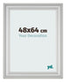 Cadre Photo 48x64cm Argent Mat MDF Lazio De Face Mesure | Yourdecoration.fr
