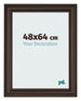 Cadre Photo 48x64cm Chene Fonce MDF Lazio De Face Mesure | Yourdecoration.fr